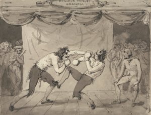 Polite Amusement of Brute Beasts at the Lyceum by Samuel Collings