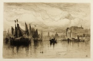 A Cloudy Day in Venice by Samuel Colman