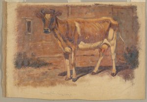 Painting, Studies. Cows, August 1876