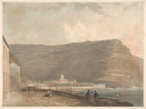 Coastal English Settlement Surrounded by Mountains
