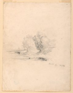 Brook and Trees by Samuel Finley Breese Morse