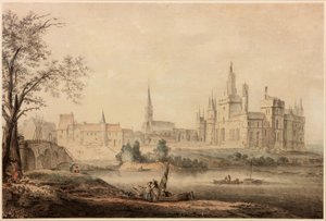 A French Chateau by Samuel Hieronymous Grimm