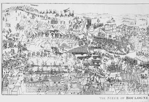 The Siege of Boulogne by King Henry VIII in 1544, engraved by James Basire, 1788 by Samuel Hieronymous Grimm