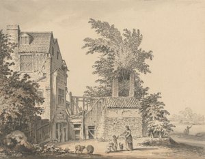 At Mortlake by Samuel Hieronymus Grimm
