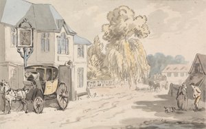 Riders Outside an Inn