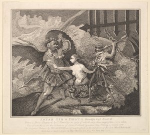 Satan, Sin and Death from Paradise Lost, Book II, May 1, 1788