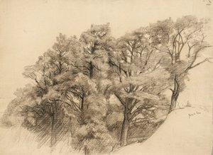 Landscape with trees by Samuel Isham