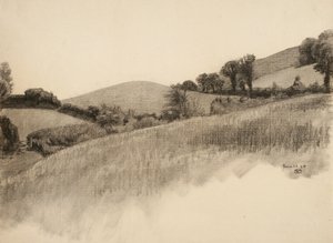 Rural landscape by Samuel Isham