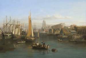 St Mary Redcliffe and Redcliffe Parade from Prince Street Bridge, c.1826