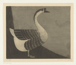 Knob Goose by Samuel Jessurun de Mesquita (signed by artist)