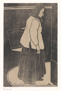 Woman with Box or Basket