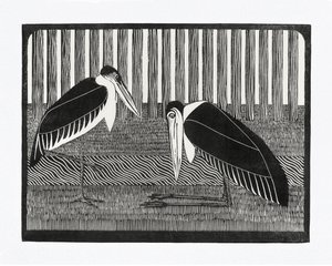 Two Marabous by Samuel Jessurun de Mesquita