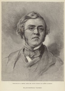 Portrait of William Makepeace Thackeray by Samuel Laurence