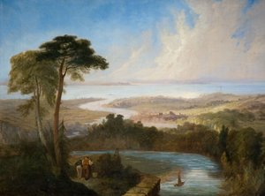 Panoramic View of the Severn Estuary by Samuel Lines