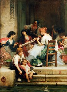 Venetian Life by Samuel Luke Fildes
