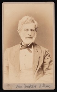 Portrait of Mr. Foster of Massachusetts, Between 1876 and 1880