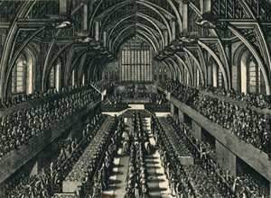 The Coronation Dinner of James II in Westminster Hall