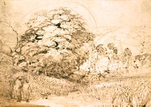 A Path Through a Cornfield, c.1832-33 by Samuel Palmer