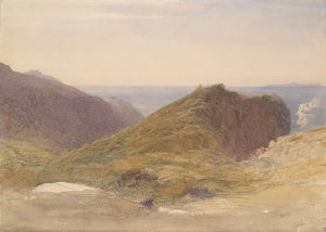 On the North Coast of Devon, Lundy Island in the Distance