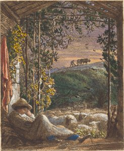 The Sleeping Shepherd; Early Morning by Samuel Palmer