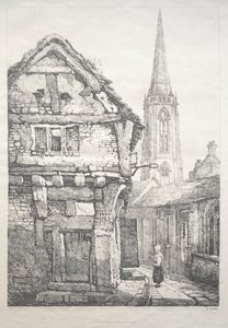 At York, Street beside Cloister Wall by Samuel Prout