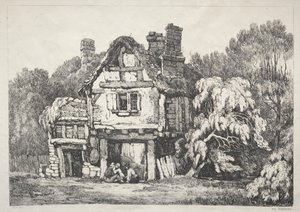 Near Ashbourn by Samuel Prout