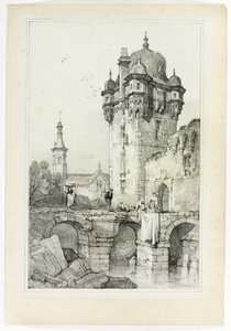 Andernach, from Facsimiles of Sketches made in Flanders and Germany by Samuel Prout