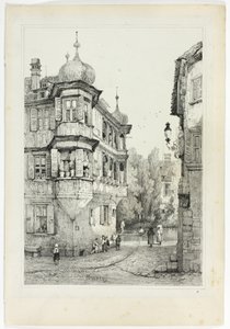 Bamberg, from Facsimiles of Sketches made in Flanders and Germany by Samuel Prout