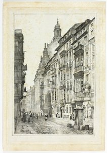 Dresden, from Facsimiles of Sketches made in Flanders and Germany by Samuel Prout