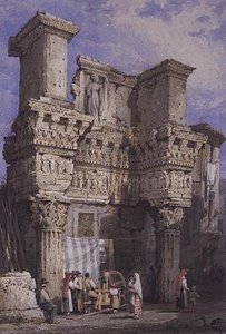 Forum of Nerva, Rome by Samuel Prout
