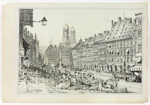 Munich, from Facsimiles of Sketches made in Flanders and Germany