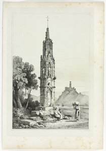 Near Godesberg, from Facsimiles of Sketches made in Flanders and Germany by Samuel Prout
