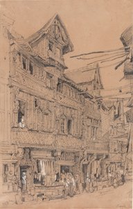 Old Street in Lisieux, c.1820