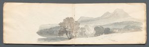 Sketchbook: Eildon Hills by Samuel Prout