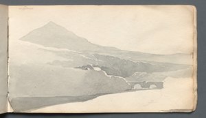 Sketchbook: "Mountainous Landscape with Bridge" by Samuel Prout