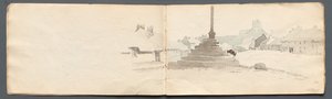 Sketchbook: Norham by Samuel Prout