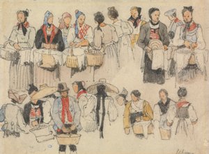 Study of Figures at Ulm by Samuel Prout