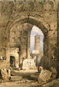 Temple of Peace, Roman Forum by Samuel Prout