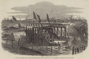 His Royal Highness Prince Albert Laying the First Stone of the Docks at Great Grimsby, on Wednesday by Samuel Read