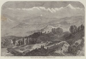 View from Darjeeling of Deodhunga, the Highest Mountain in the World, lately measured by Colonel A S Waugh, Height above the Sea, 29002 feet by Samuel Read