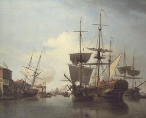 Coalship on the Thames Near Deptford by Samuel Scott