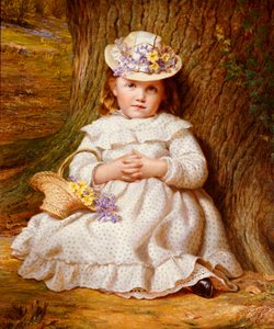 Primroses and Bluebells by Samuel Sidley