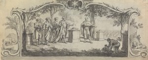 Design for a Book Illustration: A Sacrifice before a Battle by Samuel Wale