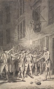 The Mob Assembled to Pull Down the Bawdy House kept by Peter Wood in the Strand