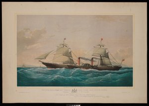 The Royal Mail Steam Ship Persia... Captain C H E Jodkins (Inward Bound, off the Skerries) To the British and North American Royal Mail Steam Packet Company this print is most respectfully dedicated
