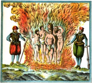 Champlain West Indies Plate LX - Story of the Indians by Samuel de Champlain