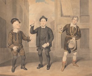 A Scene from a Play - Three Actors by Samuel de Wilde