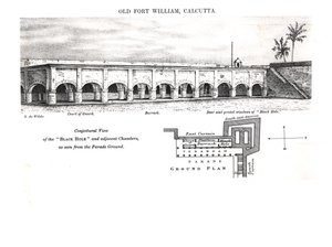 Old Fort William, Calcutta, with a Conjectural View of the 