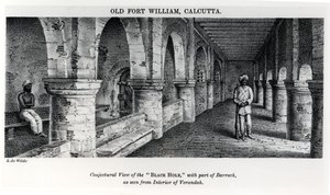 Old Fort William, Calcutta, with a Conjectural View of the 