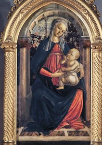 Madonna of the Rose Garden by Sandro (1444/5-1510) Botticelli